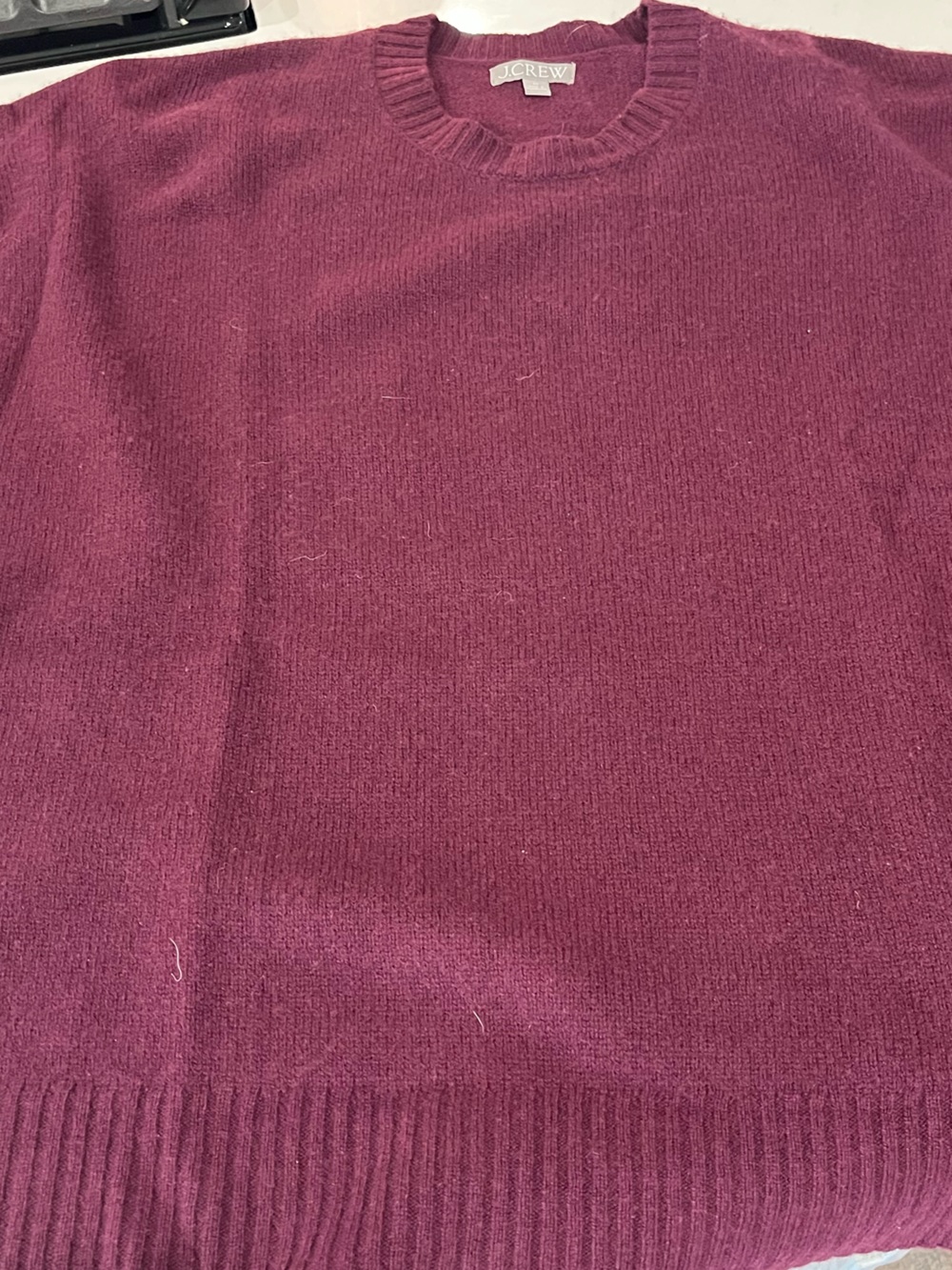 J. Crew Women's Crewneck Sweater in Burgundy